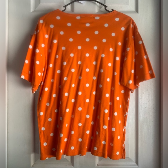 90s VTG Jones NY Polka Dot Tee - Picture 2 of 4